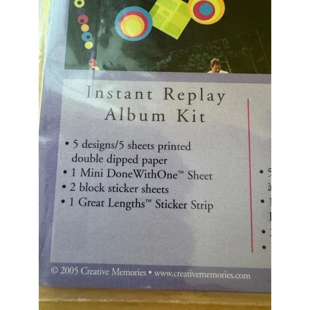 Creative Memories Instant‎ Replay Album Kit Soccer Theme Scrapbook 2005 New